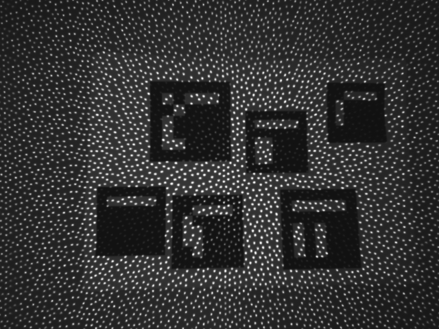 Raw IR image with no ArUco markers detected.